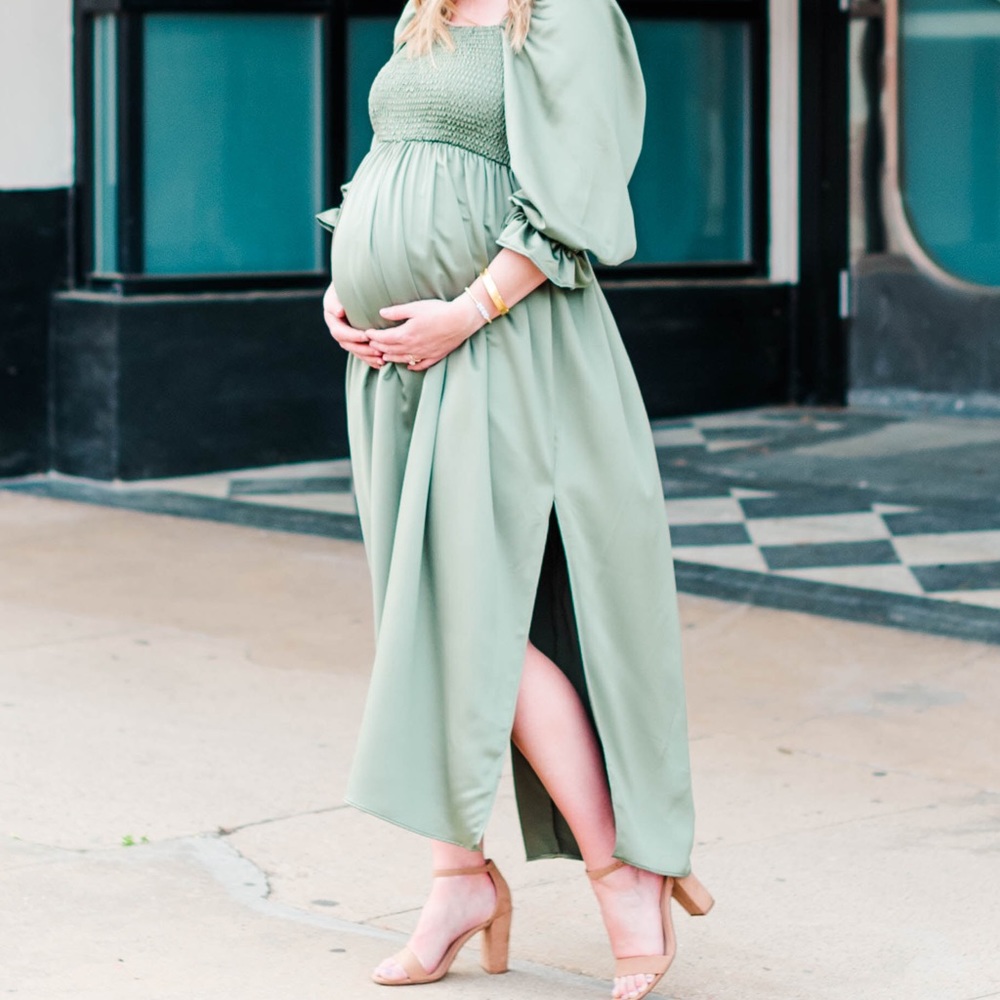Smocked Midi Dress